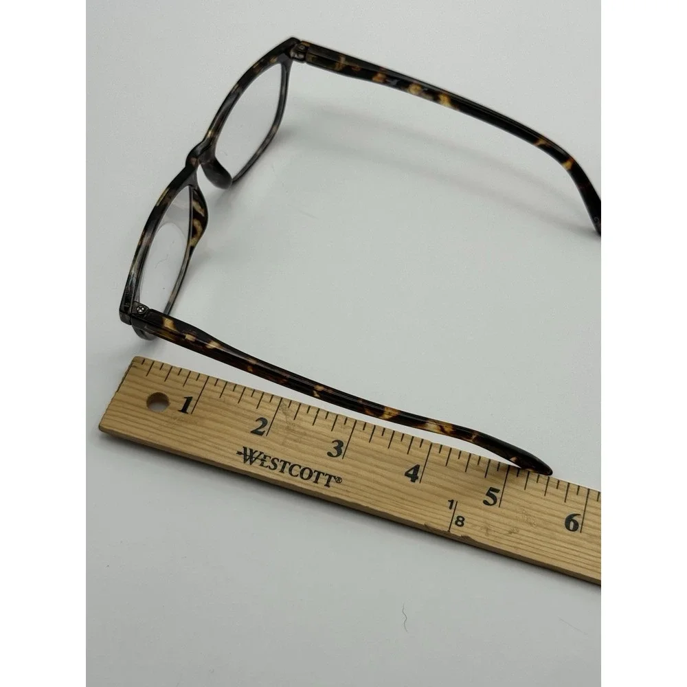 Lot of 2 Blue Light Glasses +0.00 Tortoise Multicolor Eyeglass Frames 62mm